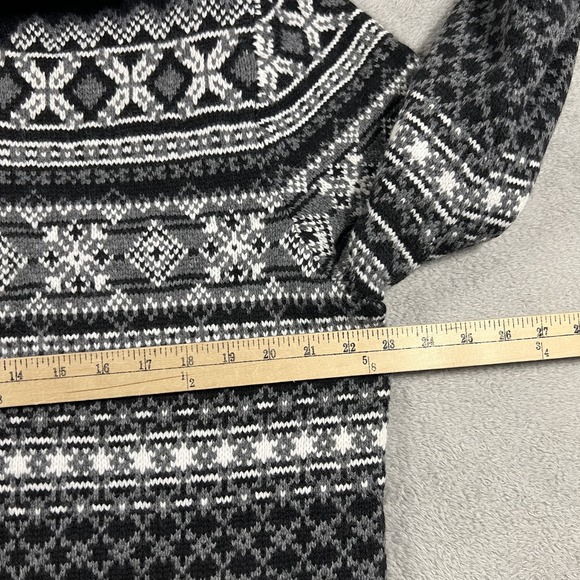 Bogner Sweater Womens Large Full Zip Fair Isle Wool Cashmere Viscose Polyamide - Picture 6 of 12